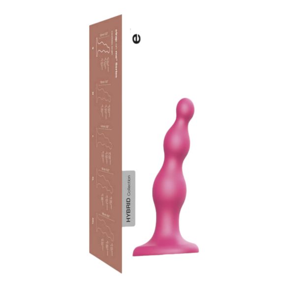 Strap-on-me Beads S - gyöngyös, tapadókorongos dildó (pink)