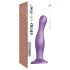 Strap-on-me Curvy L - hullámos, tapadókorongos dildó (lila)