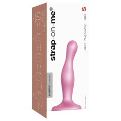   Strap-on-me Curvy S - hullámos, tapadókorongos dildó (pink)