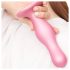 Strap-on-me Curvy M - hullámos, tapadókorongos dildó (pink)