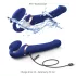 Strap-on-me S - felcsatolható, léghullámos vibrátor (kék)