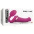 Strap-on-me M - felcsatolható, léghullámos vibrátor (pink)