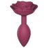 Love to Love Open Roses M - szilikon anál plug (piros)