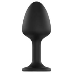 Dorcel Geisha Plug Diamond XL - fehér köves anál plug (fekete)   Dorcel Geisha Plug Diamond XL - fehér köves anál plug (fekete)