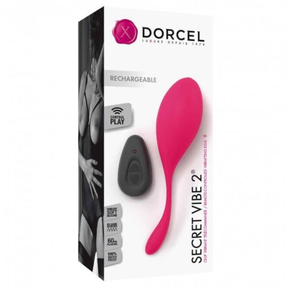 Dorcel Secret Vibe 2 - akkus, rádiós vibrációs tojás (pink)