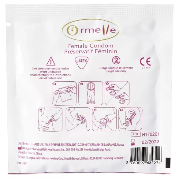 Ormelle Femail - női óvszer fogamzásgátláshoz (5 db)