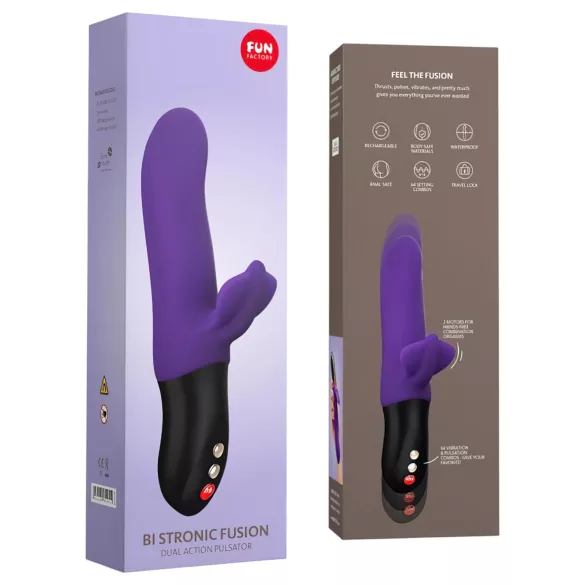 Fun Factory Bi Stronic Fusion - csiklókaros lökő vibrátor (lila)