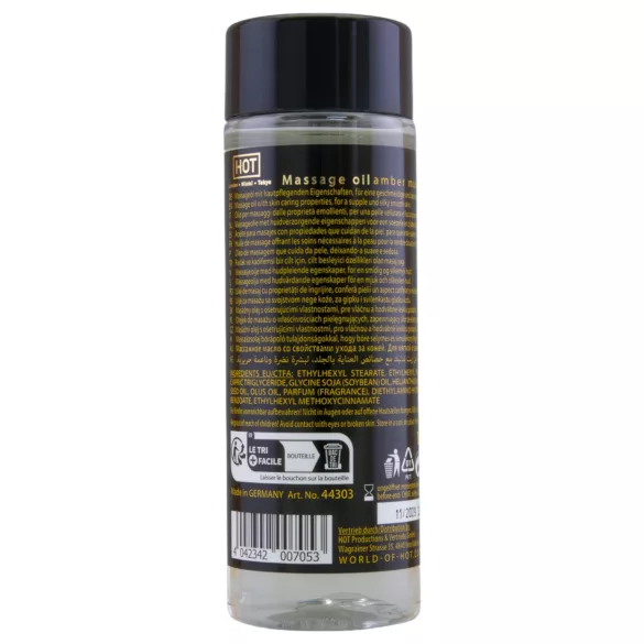HOT bőrápoló masszázsolaj - borostyán pézsma (100ml)