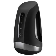   Satisfyer Men Heat Vibration - melegítő makkvibrátor (fekete)