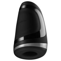   Satisfyer Men Heat Vibration - akkus, melegítős makkvibrátor (fekete)