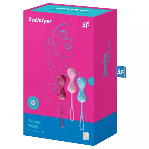 Satisfyer Power Balls - mozgó golyós gésagolyó szett (3 db)