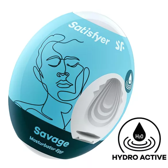 Satisfyer Egg Savage - tojás maszturbátor férfiaknak (1 db)
