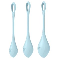 Satisfyer Yoni Power 2 - gésagolyó szett - kék (3 részes)   Satisfyer Yoni Power 2 - gésagolyó szett - kék (3 részes)