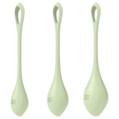 Satisfyer Yoni Power 2 - gésagolyó szett - zöld (3 részes)   Satisfyer Yoni Power 2 - gésagolyó szett - zöld (3 részes)
