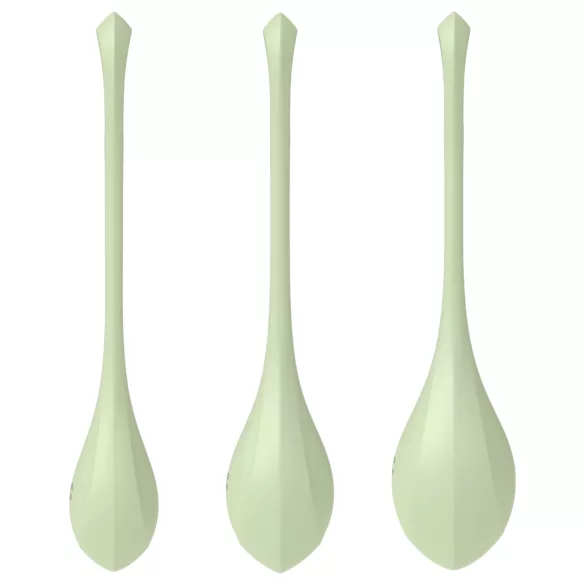 Satisfyer Yoni Power 2 - gésagolyó szett - zöld (3 részes)