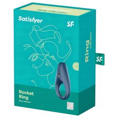   Satisfyer Rocket Ring - vízálló, vibrációs péniszgyűrű (szürkés-kék)