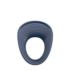   Satisfyer Power Ring - vízálló, akkus, vibrációs péniszgyűrű (szürke)