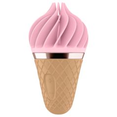 Satisfyer Sweet Treat - akkus, forgó csikló vibrátor (pink-barna)   Satisfyer Sweet Treat - akkus, forgó csikló vibrátor (pink-barna)
