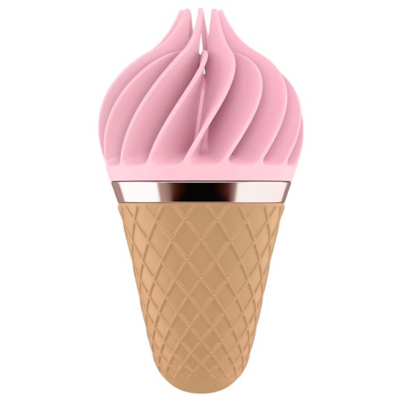Satisfyer Sweet Treat - akkus, forgó csikló vibrátor (pink-barna)