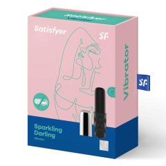   Satisfyer Sparkling Darling - akkus, vízálló mini rúdvibrátor (ezüst-fekete)
