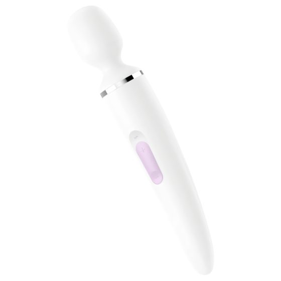 Satisfyer Wand-er Woman - akkus, vízálló masszírozó vibrátor (fehér)