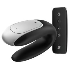 Satisfyer Double Fun - okos, vízálló párvibrátor (fekete)   Satisfyer Double Fun - okos, vízálló párvibrátor (fekete)