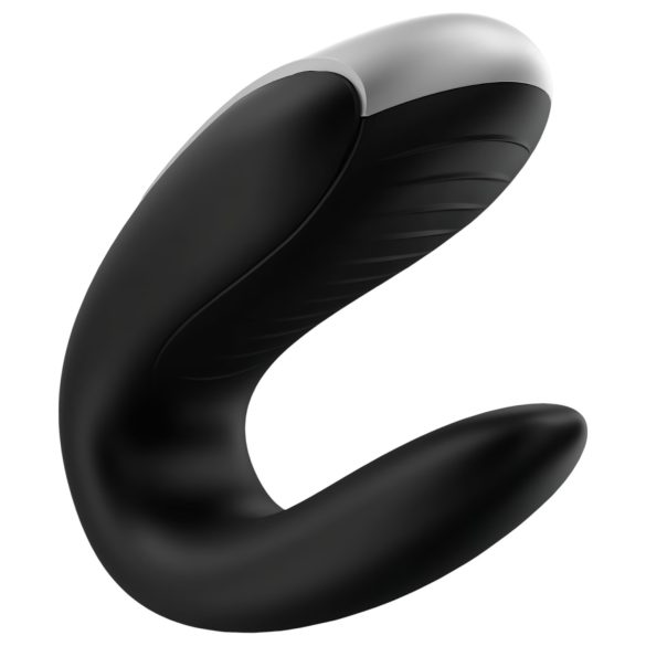 Satisfyer Double Fun - okos, vízálló párvibrátor (fekete)