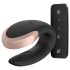 Satisfyer Double Love - okos, rádiós párvibrátor (fekete)