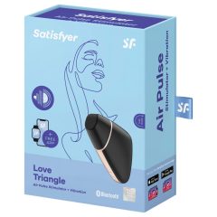   Satisfyer Love Triangle - okos, akkus, vízálló csiklóizgató vibrátor (fekete)