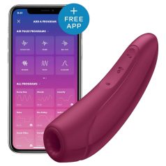 Satisfyer Curvy 1+ - okos léghullámos csiklóizgató (piros)   Satisfyer Curvy 1+ - okos léghullámos csiklóizgató (piros)