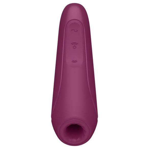 Satisfyer Curvy 1+ - okos léghullámos csiklóizgató (piros)