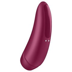  Satisfyer Curvy 1+ - okos, akkus, vízálló csiklóizgató vibrátor (rózsa vörös)