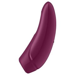   Satisfyer Curvy 1+ - okos, akkus, vízálló csiklóizgató vibrátor (rózsa vörös)