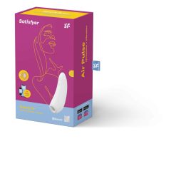   Satisfyer Curvy 1+ - okos, akkus, léghullámos csiklóizgató (fehér)