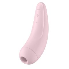   Satisfyer Curvy 2+ - okos, akkus, vízálló csiklóizgató vibrátor (pink)