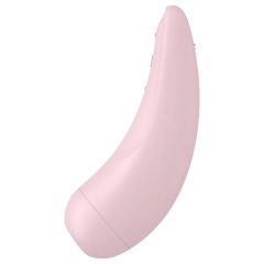   Satisfyer Curvy 2+ - okos, akkus, vízálló csiklóizgató vibrátor (pink)