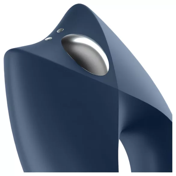 Satisfyer Royal One - App-vezérelt vibrációs péniszgyűrű (kék)