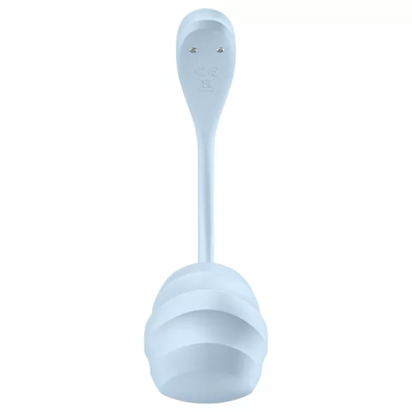 Satisfyer Smooth Petal - hordható app-vezérelt vibrotojás (kék)