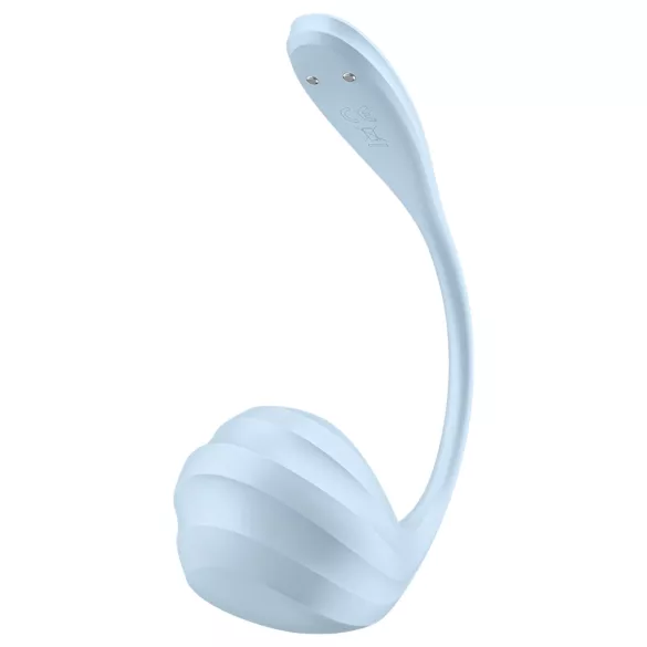 Satisfyer Smooth Petal - hordható app-vezérelt vibrotojás (kék)
