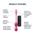 Satisfyer Love Birds 2 - App-vezérelt vibrációs gésagolyó (pink)