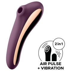 Satisfyer Dual Kiss - 2in1, hüvelyi és csikló vibrátor (lila)   Satisfyer Dual Kiss - 2in1, hüvelyi és csikló vibrátor (lila)