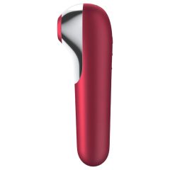   Satisfyer Dual Love - okos, akkus, vízálló hüvelyi és csikló vibrátor (piros)
