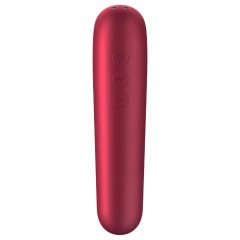   Satisfyer Dual Love - okos, akkus, vízálló hüvelyi és csikló vibrátor (piros)
