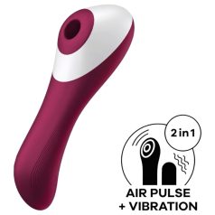   Satisfyer Dual Crush - akkus hüvelyi és csiklóvibrátor (piros)