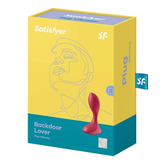 Satisfyer Backdoor Lover - akkus, vízálló anál vibrátor (piros)