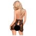 Penthouse Libido Boost - csipkés babydoll és tanga (fekete)