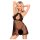 Penthouse Libido Boost - csipkés babydoll és tanga (fekete)