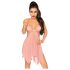 Penthouse Sweet Beast - rózsás babydoll szett (pink)