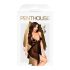 Penthouse Sweet Beast - rózsás babydoll szett (fekete)