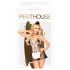 Penthouse Teaser - 3 részes szobalány jelmez (fekete-fehér)